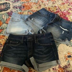 Three pairs of  SO shorts size 7 from kohls!